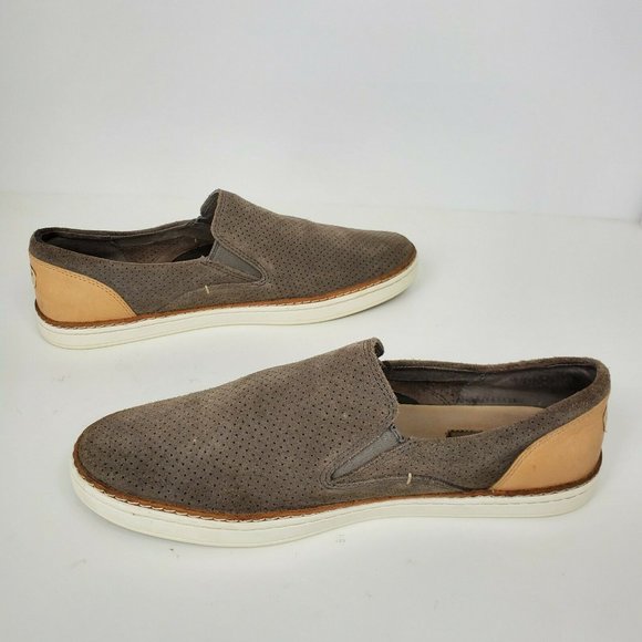 Ugg Womens Adley Perf 1018375 Gray Slip On Sneakers Size 9.5 - Picture 2 of 8